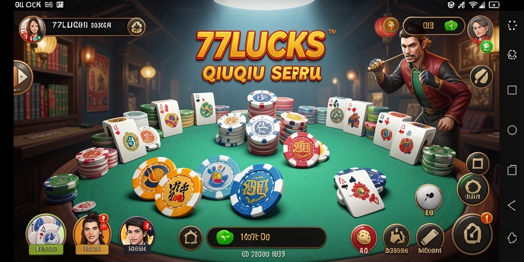 Gameplay QiuQiu yang mendebarkan di 77LUCKS.