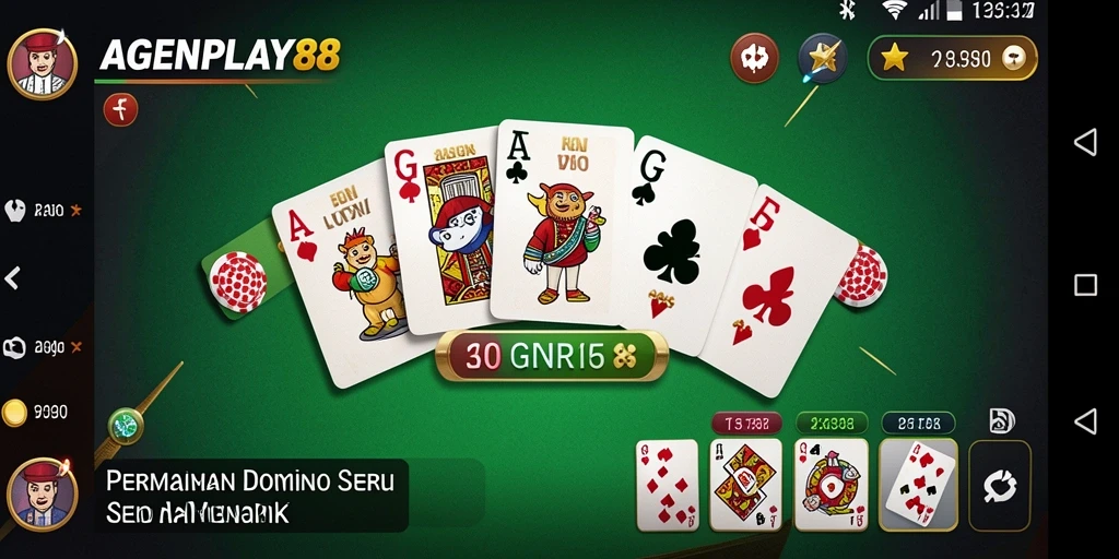 Tampilan seru dari permainan Domino di AGENPLAY88.