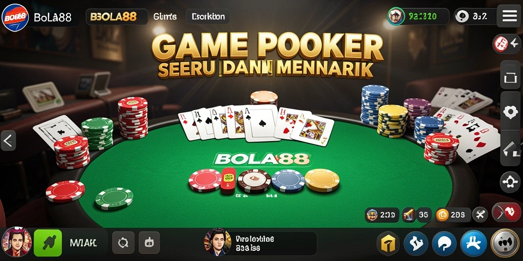 Tampilan utama gameplay BOLA88 yang mendebarkan dan penuh aksi.