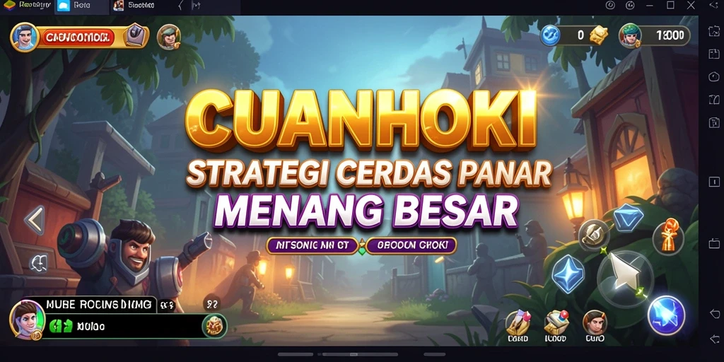 Screenshot gameplay CUANHOKI yang menunjukkan aksi strategis.
