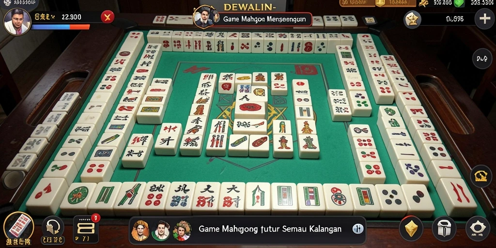 Screenshot DEWALIN menunjukkan gameplay yang seru dan menantang di Mahjong.