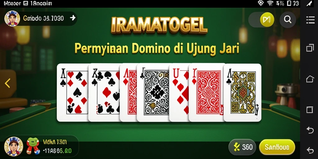 Tampilan gameplay domino yang menarik dan interaktif.