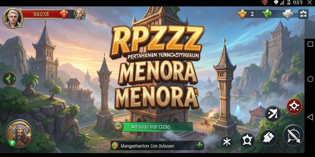 Tangkapan layar menunjukkan pertahanan menara yang epik dalam pertandingan.