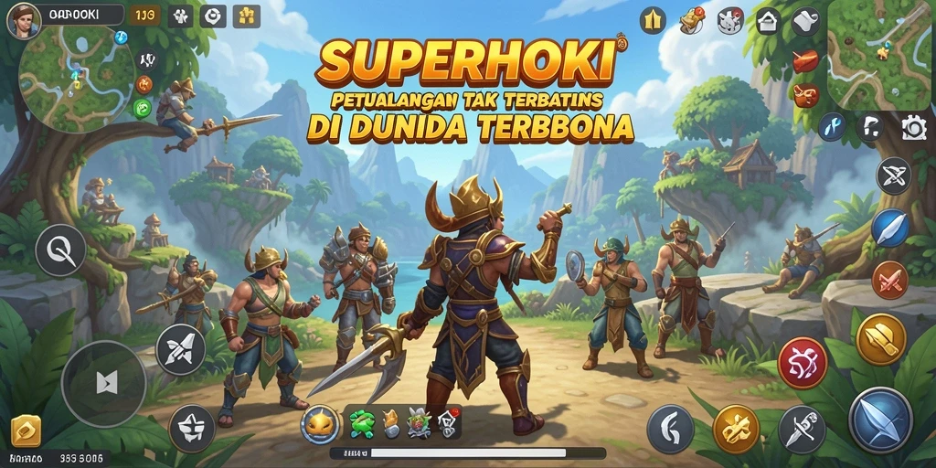 Tampilan gameplay <strong>SUPERHOKI</strong> yang menarik di dunia terbuka.