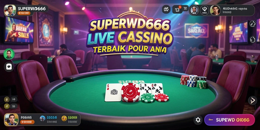 Tampilan gameplay menarik dari SUPERWD666 dalam genre Live Casino.