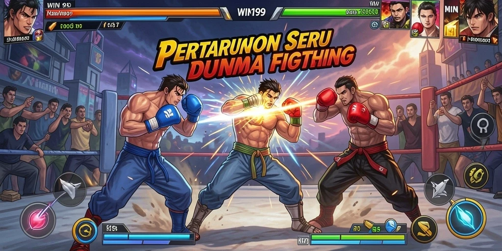 Tampilan gameplay <strong>WIN199</strong> yang seru dan menegangkan di arena Fighting.